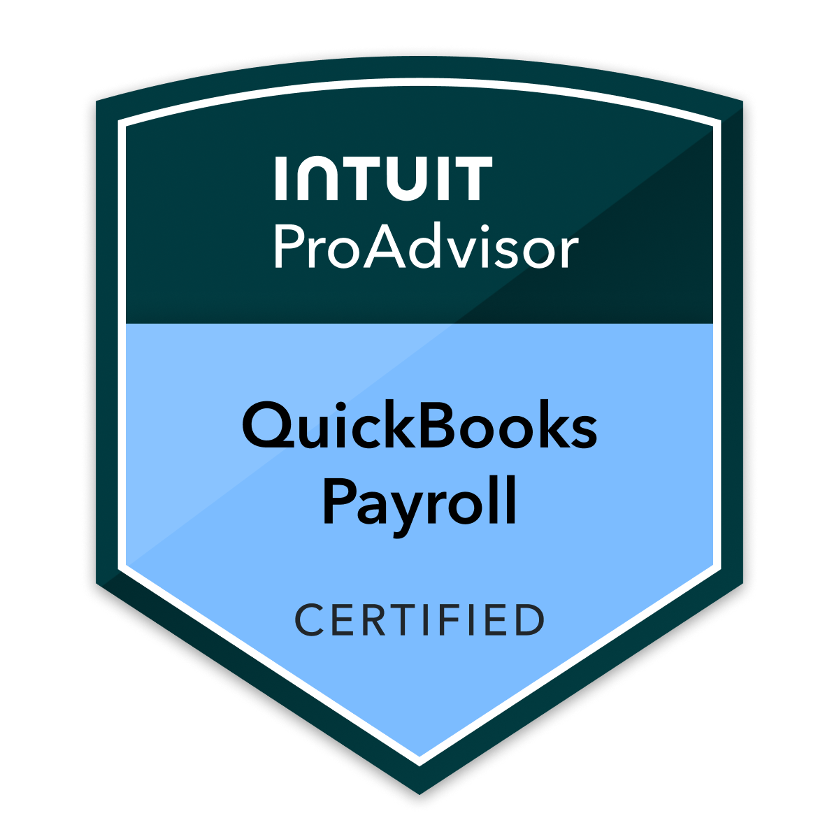 Intuit QuickBooks Payroll Certified ProAdvisor badge